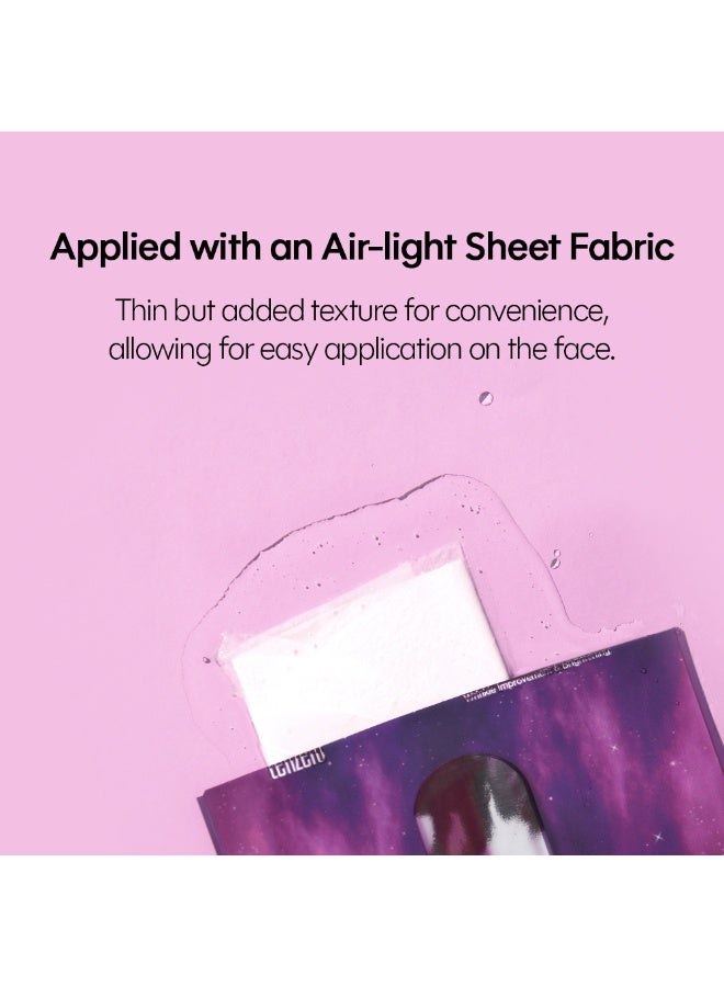 TENZERO Glow Ampoule Hyaluronic Mask 10-Piece Pack - Intensive Hydrating Sheet Mask with Hyaluronic Acid for Radiant Glass Skin Glow - Deep Moisturizing & Brightening Korean Facial Treatment - Image 5